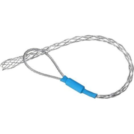 Bleu Kit de chaussettes de traction de câble en acier galvanisé antidérapant pour câble de tirage de fil lassos - Corde en maille flexible