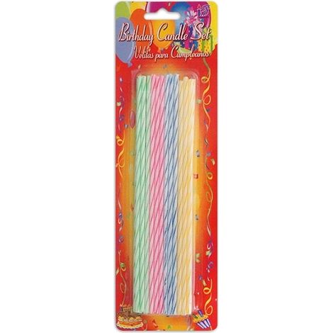 candeline di compleanno lunghe 17 cm 24 pezzi SW-247K