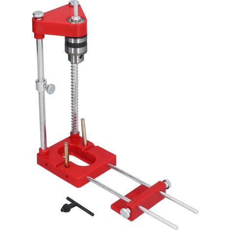 Guide perçage portable pour bois, gabarit de perçage précis réglable, outil de localisation perceuse, kit professionnel bricolage (1/5)
