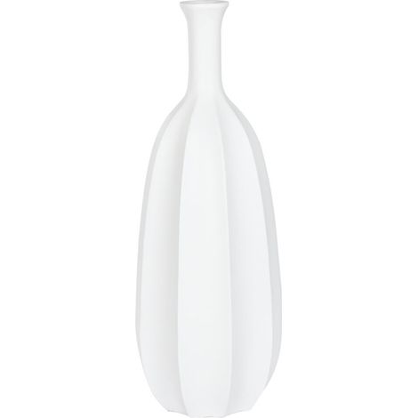 Jarron Fibra Vidrio 34X34X100 Blanco (1/3)