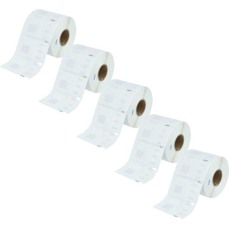 vhbw 5x Label Roll 54mm x 11mm (1500 Label) compatible with CoStar LabelWriters BC+, ASCII 250, BC, ACII 200 Label Maker (1/4)