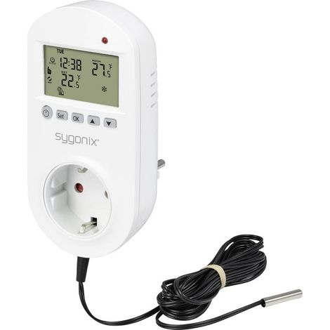 Sygonix SY-6824098 Termostato universale Spina intermedia Settimanale 1 pz. (1/5)