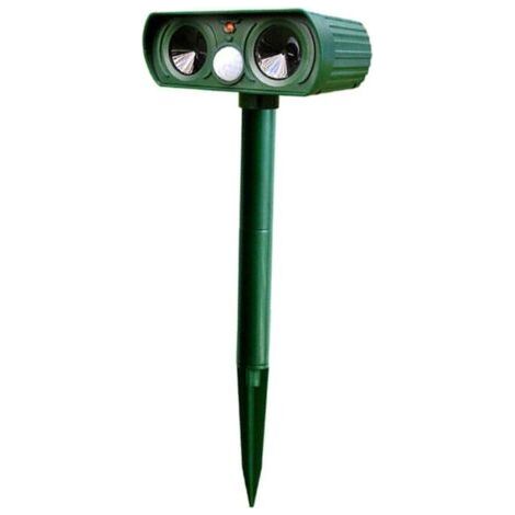 Répulsif solaire à ultrasons pour animaux de compagnie Pour jardin, chien, chat Avec capteur PIR (1/4)
