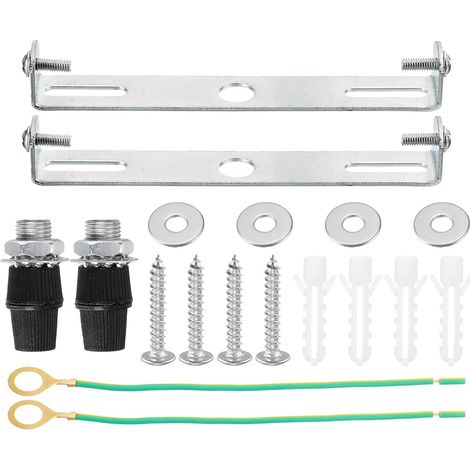 Hanging Plate Ceiling Light 120 x 20 x 16 mm Lighting Chandelier Fixture Mounting Bracket for Home Office Light, 2 Set (1/5)