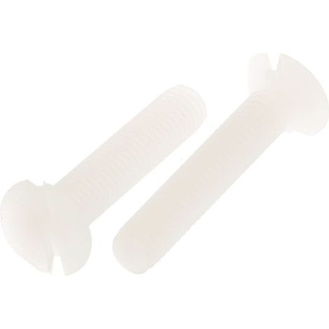 Vis à tête Fraisée fendue, Nylon, M3, 16mm ( Prix pour Sachet de 100 )