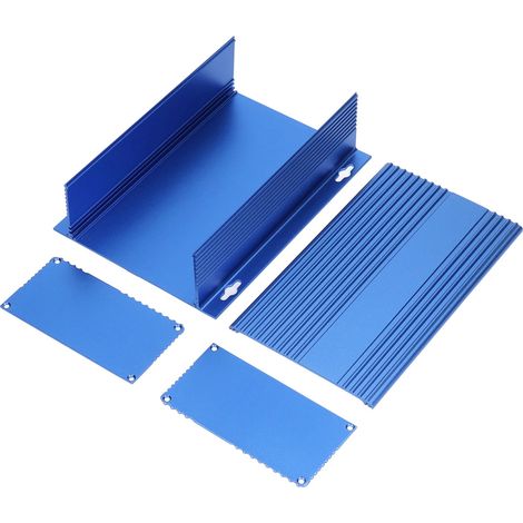 Wasserdichtes Aluminium-Anschlussgehäuse, geteilt, für Heimwerker, blau, 61 x 147 x 200 mm (1/5)