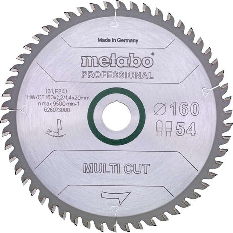 Metabo - Disco da taglio Multi Cut - Professional 160 x 20 mm 628073000