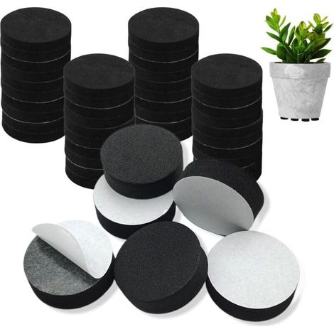 40 Pièces Pied Pot de Fleur Invisible, Auto-adhésif Antiderapant Pied Pot de Patin pour Surélever Les Plantes Intérieur Et Extérieur, Pieds de Meubles pour éviter Les Rayures sur Le Sol (1/4)