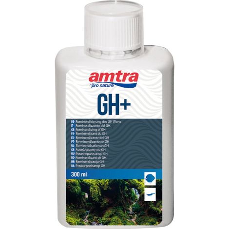 Amtra GH più mangime complementare di sali per reintegrare la durezza totale (dGH) dell’acqua d’acquario 1lt