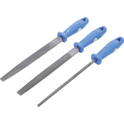 Jeu de Limes 3 pcs 200 mm - Acier, Précision et Durabilité - , Pro - D-Work (1/5)