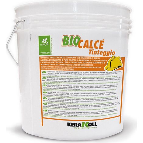 Kerakoll BIOCALCE TINTEGGIO murale naturale certificato traspirante 14 LT