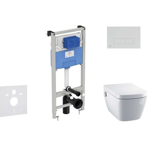 Ideal Standard ProSys - Set - Vorwandelement, Dusch-WC und WC-Sitz TECEone, Betätigungsplatte Oleas M2, Rimless, SoftClose, chrom matt ProSys120M SP56 (1/5)