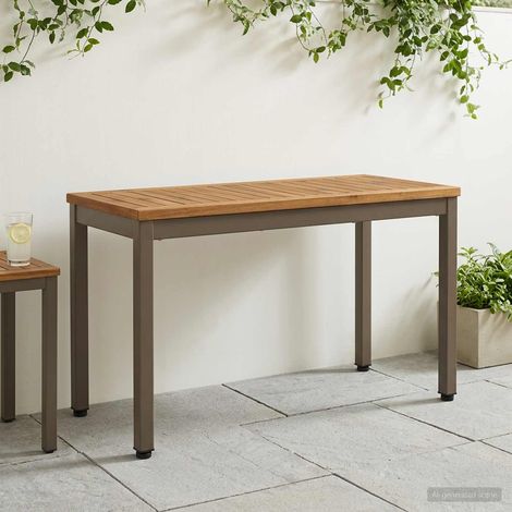 vidaXL Banco de jardín 80,5 x 35 x 45 cm Madera de Acacia Sólida (1/5)