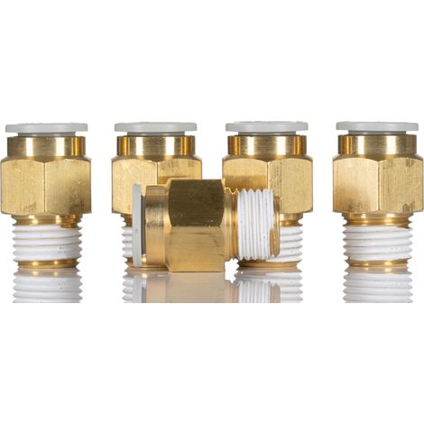 Adaptateur droit fileté SMC KQ2 vers Enfichable 10 mm R 1/4 Mâle