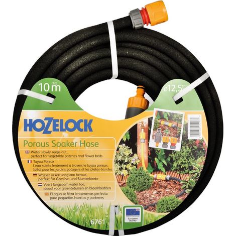 Hozelock 10m 12.5mm Standard Soaker Garden Hose Pipe + Kit 6761
