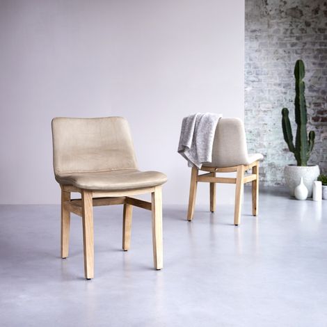 Lot de 2 Chaises Cocoon cheyenne en bois de chêne (1/5)