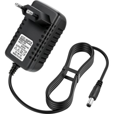 Chargeur 15 V 0,5 A pour visseuse sans fil 12, bloc d'alimentation, chargeur de charge pour visseuse sans fil 12, système de protection polyvalent intégré, 2 m, câble (1/5)