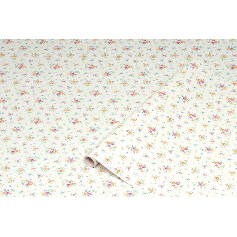 film adhésif pour meuble décoratif – Tournesol Blanc 45 cm x 2 m (1/5)