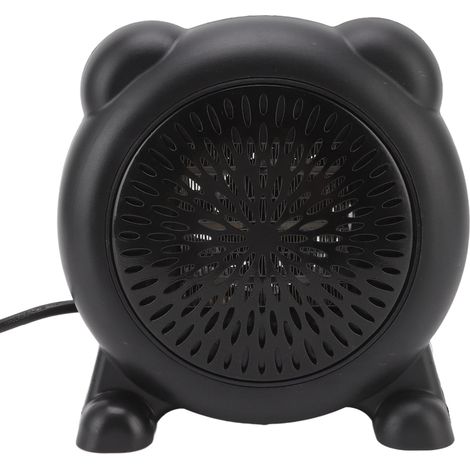 Radiateur électrique portable mini - Ventilateur thermique de bureau pour intérieur, 220V EU, Noir (1/4)