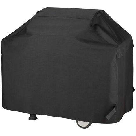 Housse de meuble, housse de barbecue, housse de protection pour barbecue, housse de barbecue coupe-vent/anti-UV/imperméable/résistant à l'humidité/anti-poussière 147x61x117cm (1/5)