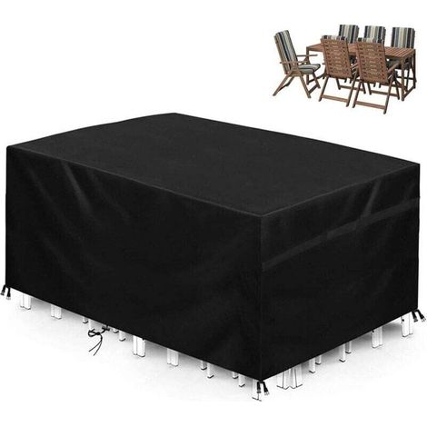 420D garden furniture cover, waterproof, UV-resistant, 242 x 162 x 100 cm (1/4)