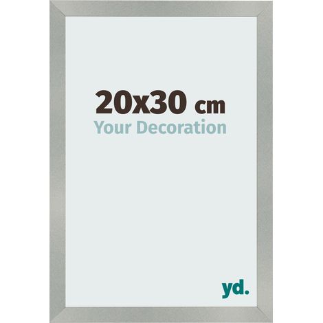 yd. - Cadre photo 20x30 - Aluminium Brosse - MDF - Bologna (1/5)