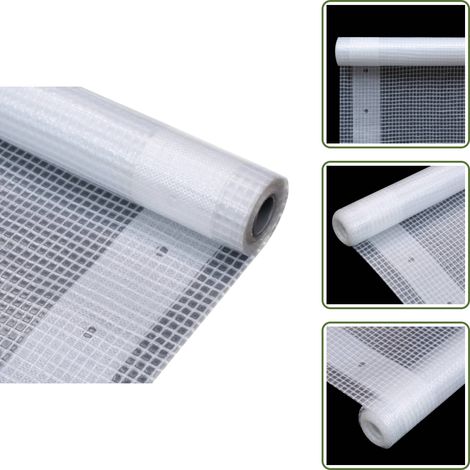 Invernadero - vidaXL Lona impermeable 260 g/m² 4x5 m blanca - Cubierta de repuesto