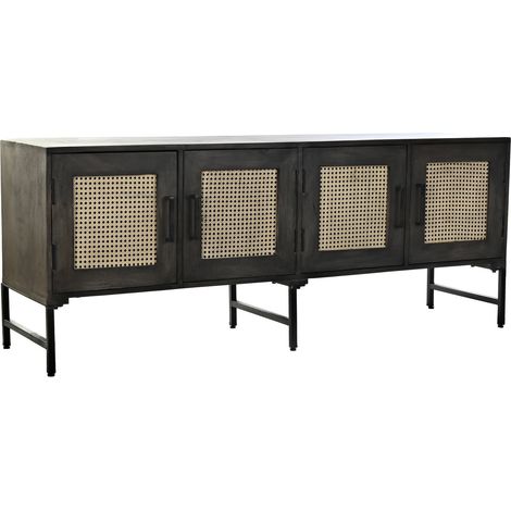 Ratan Buffetgriff 155x40x61.5 brauner Ratan -Handle -Multikolor -Material -Familienfarben Buffets und TV -Möbeldetails (1/5)