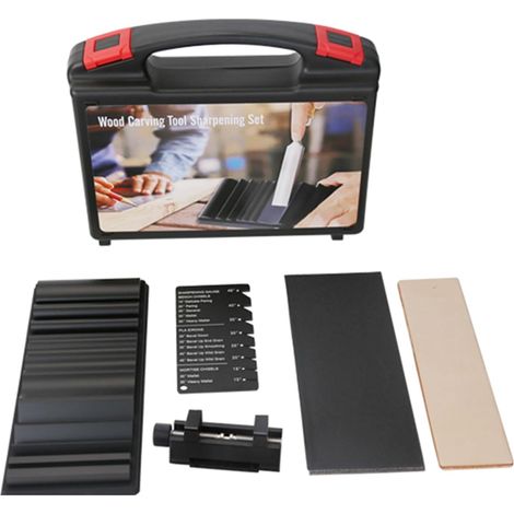 Hand Wood Carving Guiding Tools, Heavy Duty Construction Woodworking Sharpening Tool Set, Chisel Sharpening Angle Template for the (1/5)