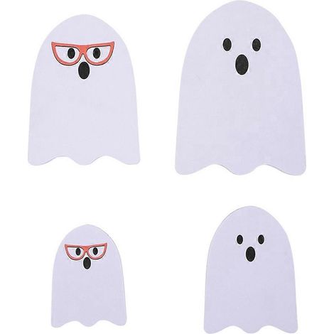 Tischschild aus Holz, Halloween-Motiv, weißer Geist, Dekoration für Partys und Zuhause