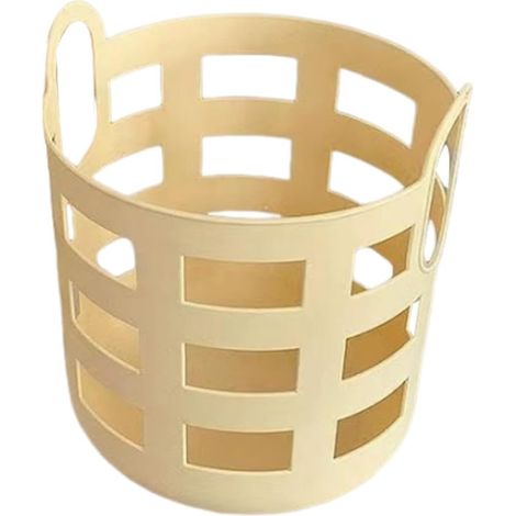 Panier à Linge Plastique Creux Poignée, Capacité Grosse, Léger et Réutilisable, Design Minimaliste pour Rangement la Maison ou Chambre (1/5)