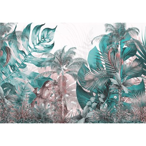 Papier peint panoramique - Plantes Tropicales - 130 cm x 90 cm (1/2)