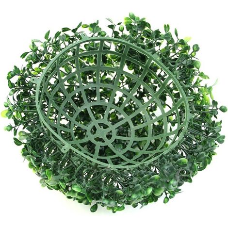 Boule décorative verte en plastique pour plantes, idéale pour la maison, l'extérieur, les mariages et les fêtes. (1/5)