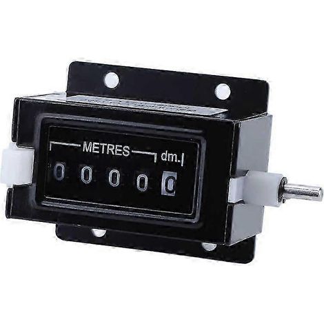 Compteur mécanique à 5 chiffres en acier inoxydable JZ11-5, plage de 00000 à 99999, réinitialisable, haute précision. (1/5)