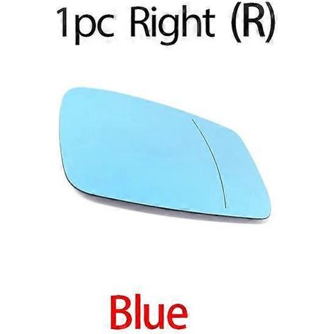 Beheizbares, elektrisches Weitwinkel-Außenspiegelglas, blau, für BMW 1er, 2er, 3er, 4er, 5er, 6er, 7er (E84, F48, F20, F21, F40, F22, F23, F30, F31, F34, F10, F07) – 1 Stück, rechts, blau