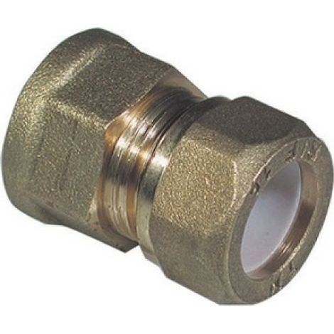 NIPPLE FEMMINA BICONO PER RAME CON OGIVA TEFLON TIEMME 3/4 x 18
