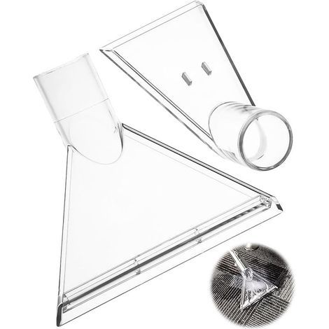 2 Piece Embout Aspirateur, Accessoires Aspirateur, Buse Tapisserie pour Nettoyeur Injection-Extraction, Réutilisable Buse Aspirateur Eau, pour Nettoyer les Tissus D'ameublement, Entretien Auto (1/5)