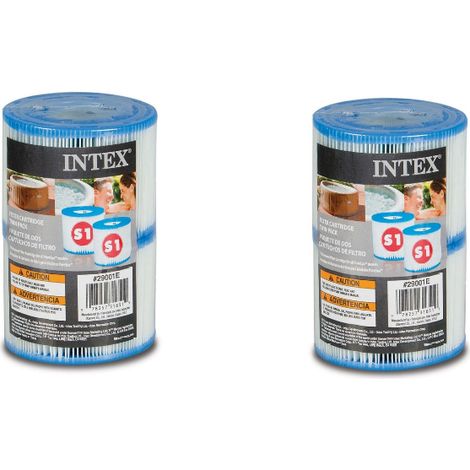 2 Lots de 2 cartouches de filtration soit 4 cartouches - Cartouches pour SPA - Intex - Livraison gratuite (1/2)