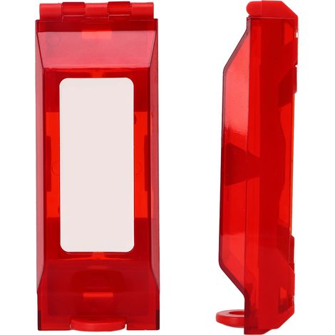 Plaque de protection pour interrupteur de verrouillage, en plastique technique universel, pour interrupteur mural électrique.