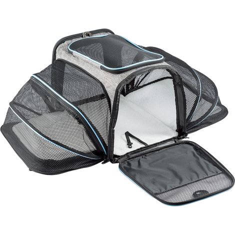 LN COZY CORNER Airline Approved Cat Carrier Large Expandable Pet Carrier for Cats Small Dogs Soft-Sided Travel Carrier with Fleece Bed Adjustable Shoulder Strap Foldable Top Loading (1/5)