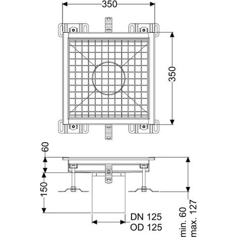 KESSEL 6135035 Bac de sol Ferrofix