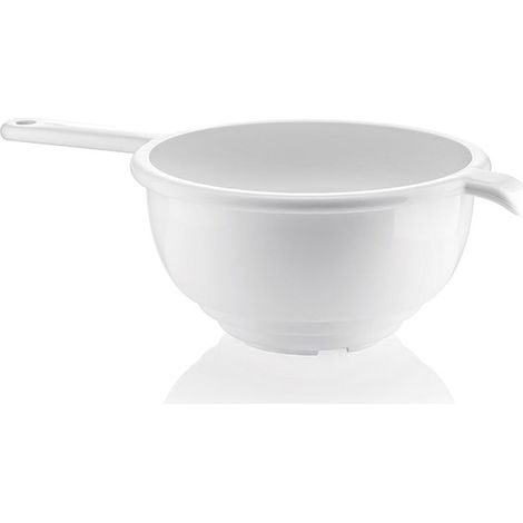 Scolapasta con manico Ø 24 cm colore bianco
