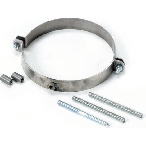 FireFix Rohrschellenset 150 mm für Rauchrohre Kamin Schellen Rohrschellen