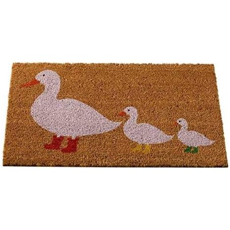 Large Novelty Printed Ducks In Boots Welcome Mat (1/2)