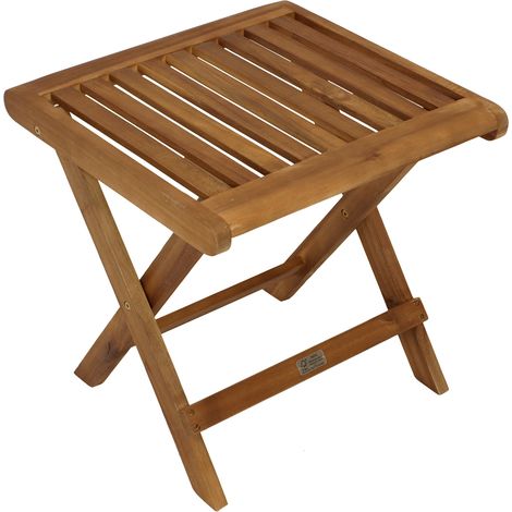Klapphocker 45x45cm, Akazie geölt