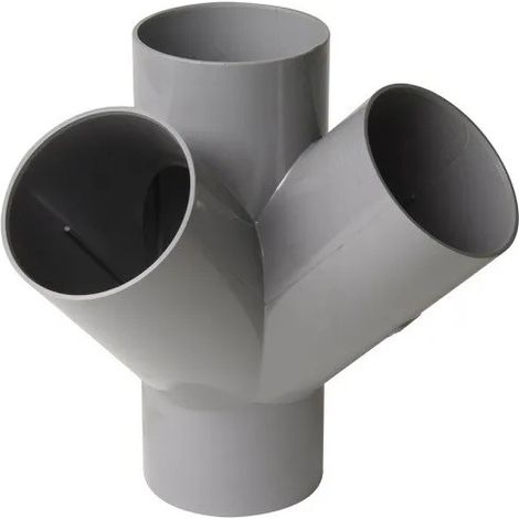 Croix d'angle PVC 45 degré Femelle/Femelle, 110
