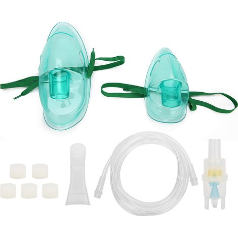 Masque de Nébulisation Adulte et Enfant Jetable avec Tube et Écran Facial pour Usage Domestique (1/5)