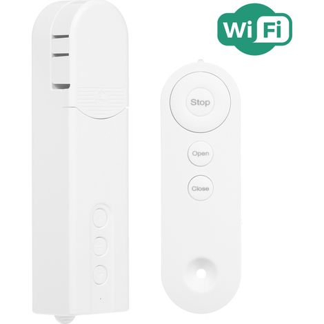 Irovami Stores motorisés avec moteur, commande Wi-Fi, chaînette intelligente, application de contrôle, minuterie et télécommande. (1/5)