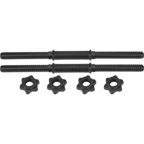 Lot de 2 haltères réglables - 52 x 8 x 5 cm - Pour la salle de sport, l'entraînement à la maison - Barres d'haltérophilie avec 4 colliers Spinlock (1/5)