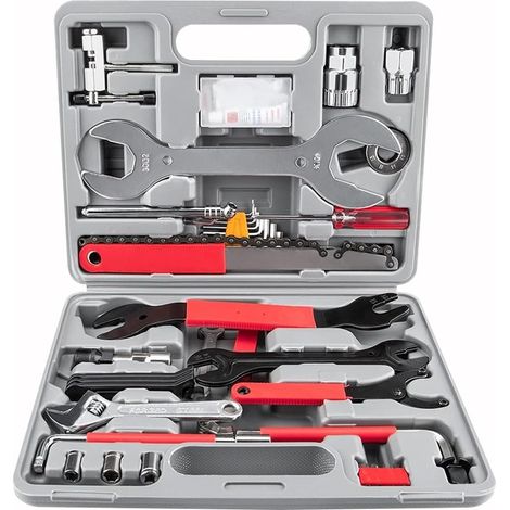 Kits d'outils de réparation de vélo, jeu d'outils multifonctions d'entretien de vélo, clé 21/44 pièces avec étui de rangement for vélo de route de montagne